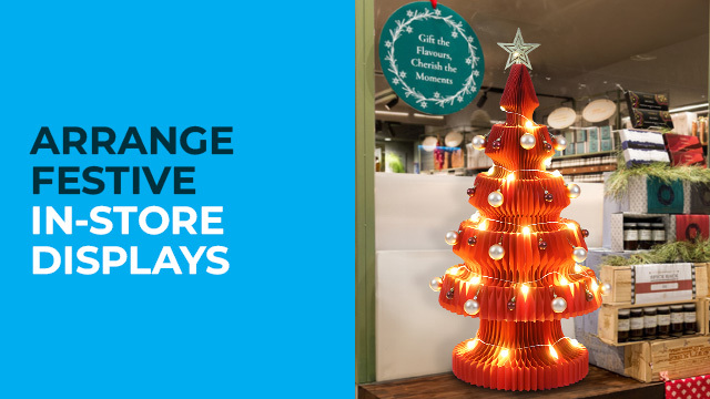 Arrange Festive In-Store Displays with Shopline Range