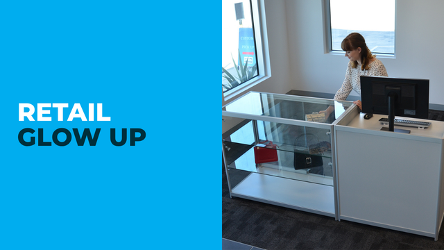 Glass Display Cabinets; A retail GLOW UP is easier than you think