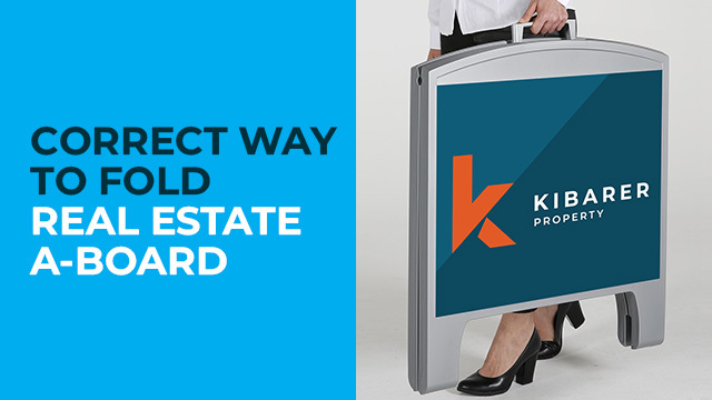 The Correct Way to Fold and Lift a Real Estate A-Board
