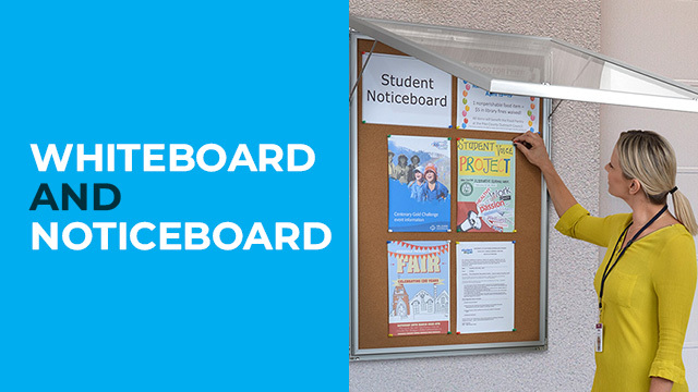 Whiteboards and Noticeboard in Education Environments