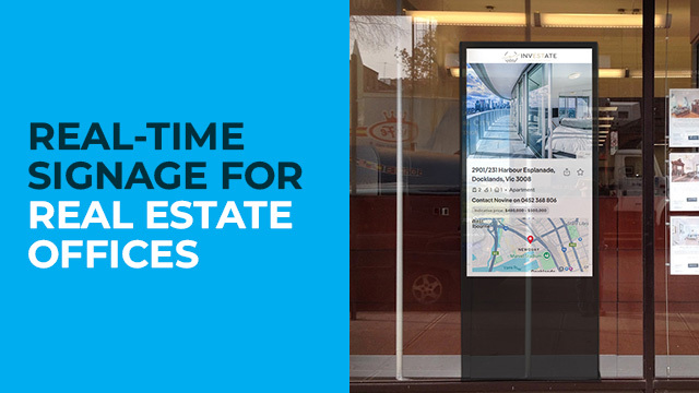 Real-Time Signage for Real Estate Offices